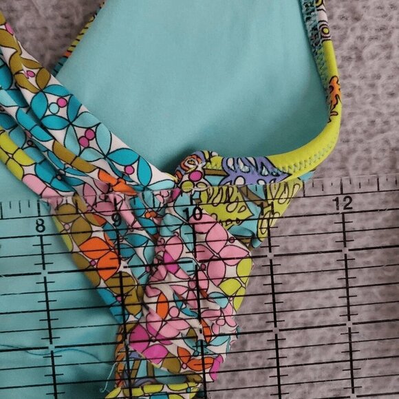 Trina Turk Women's Coral Reef Anthropologie Online Exclusive Swimsuit 6 - Picture 8 of 9